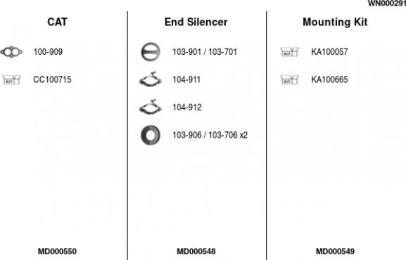 FA1 WN000291 - Échappement droxauto.com