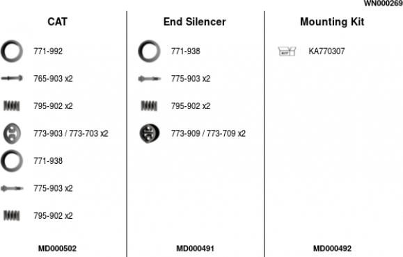 FA1 WN000269 - Échappement droxauto.com