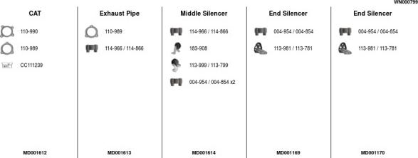 FA1 WN000799 - Échappement droxauto.com