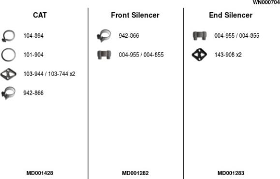 FA1 WN000704 - Échappement droxauto.com