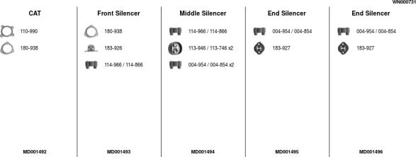 FA1 WN000731 - Échappement droxauto.com