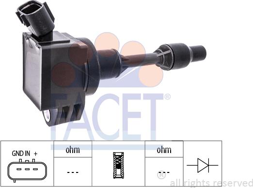 FACET 9.6534 - Bobine d'allumage droxauto.com