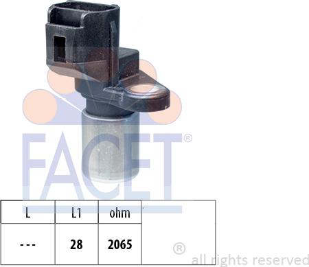FACET 9.0490 - Capteur d'angle, vilebrequin droxauto.com