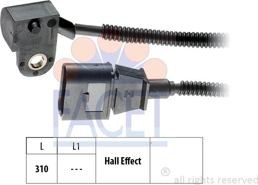 FACET 9.0456 - Capteur, position d'arbre à cames droxauto.com