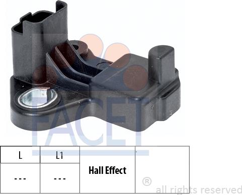 FACET 9.0458 - Capteur d'angle, vilebrequin droxauto.com