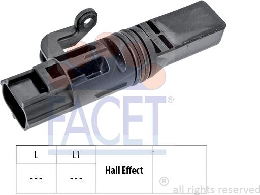 FACET 9.0481 - Capteur, vitesse droxauto.com