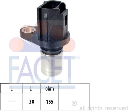 FACET 9.0594 - Capteur d'angle, vilebrequin droxauto.com