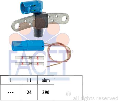 FACET 9.0540K - Capteur d'angle, vilebrequin droxauto.com