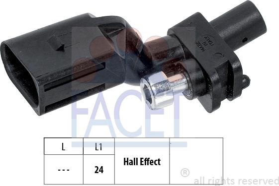 FACET 9.0552 - Capteur d'angle, vilebrequin droxauto.com