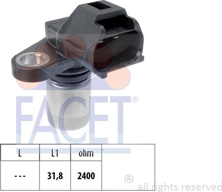 FACET 9.0509 - Capteur d'angle, vilebrequin droxauto.com