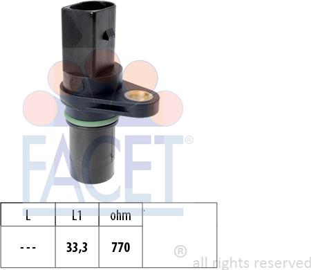 FACET 9.0640 - Capteur d'angle, vilebrequin droxauto.com