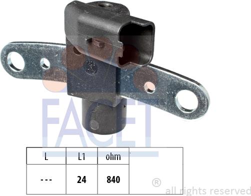 FACET 9.0600 - Capteur d'angle, vilebrequin droxauto.com