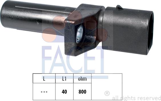 FACET 9.0608 - Capteur d'angle, vilebrequin droxauto.com