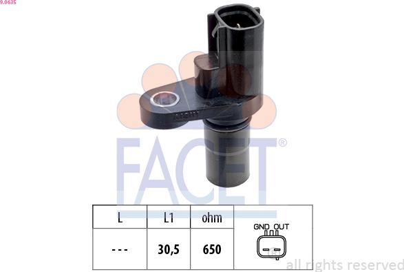 FACET 9.0635 - Capteur, régime droxauto.com