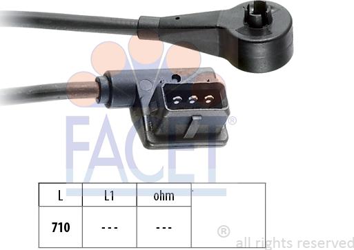 FACET 9.0098 - Capteur d'angle, vilebrequin droxauto.com