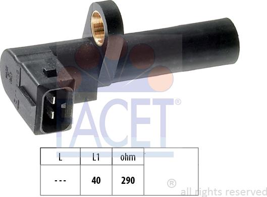 FACET 9.0036 - Capteur d'angle, vilebrequin droxauto.com