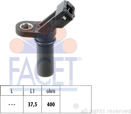 FACET 9.0188 - Capteur d'angle, vilebrequin droxauto.com