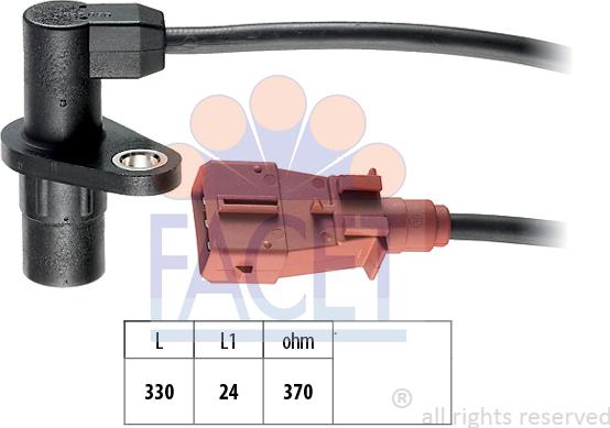 FACET 9.0127 - Capteur d'angle, vilebrequin droxauto.com
