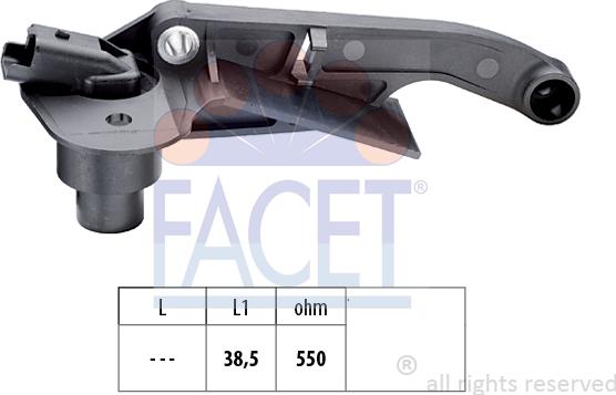 FACET 9.0177 - Capteur d'angle, vilebrequin droxauto.com