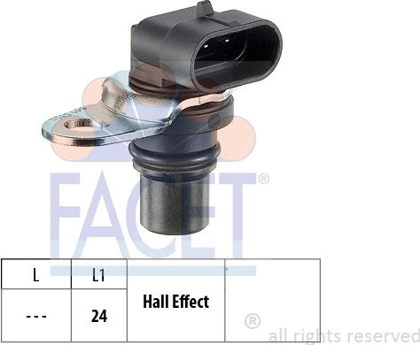 FACET 9.0343 - Capteur, position d'arbre à cames droxauto.com