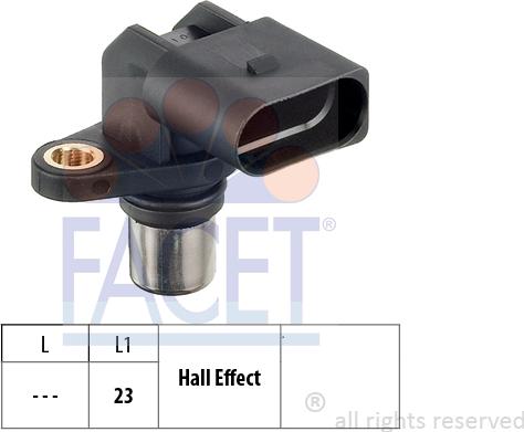 FACET 9.0351 - Capteur, position d'arbre à cames droxauto.com
