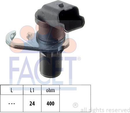 FACET 9.0303 - Capteur d'angle, vilebrequin droxauto.com