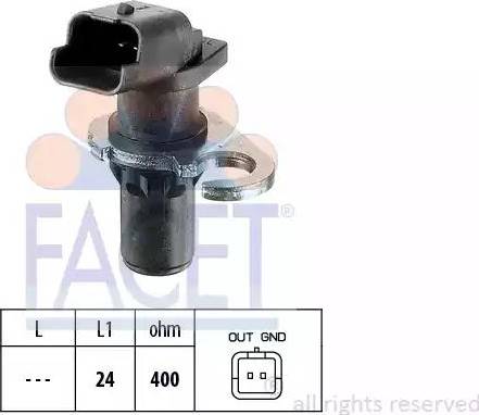 FACET 9.0319 - Capteur d'angle, vilebrequin droxauto.com