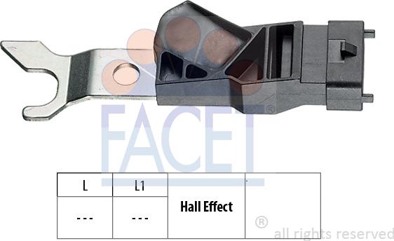 FACET 9.0311 - Capteur, position d'arbre à cames droxauto.com