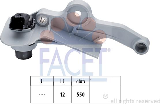 FACET 9.0299 - Capteur d'angle, vilebrequin droxauto.com