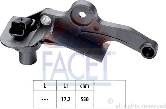 FACET 9.0298 - Capteur d'angle, vilebrequin droxauto.com