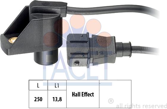 FACET 9.0245 - Capteur, position d'arbre à cames droxauto.com