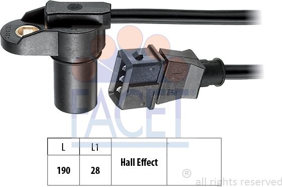 FACET 9.0278 - Capteur, position d'arbre à cames droxauto.com