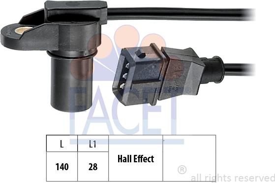 FACET 9.0277 - Capteur, position d'arbre à cames droxauto.com