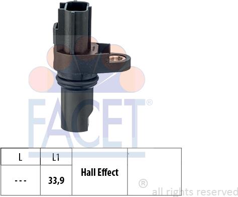 FACET 9.0745 - Capteur d'angle, vilebrequin droxauto.com