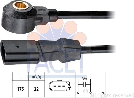 FACET 9.3044 - Capteur de cognement droxauto.com