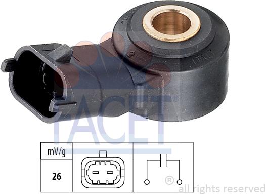 FACET 9.3114 - Capteur de cognement droxauto.com