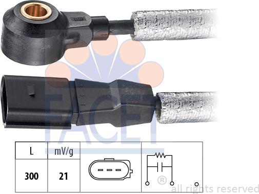 FACET 9.3111 - Capteur de cognement droxauto.com