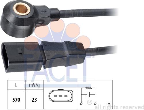 FACET 9.3184 - Capteur de cognement droxauto.com