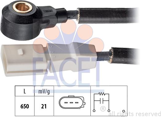 FACET 9.3183 - Capteur de cognement droxauto.com
