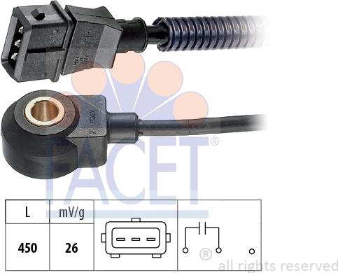 FACET 9.3127 - Capteur de cognement droxauto.com