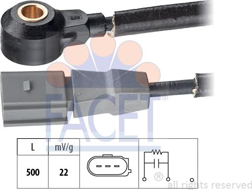 FACET 9.3175 - Capteur de cognement droxauto.com