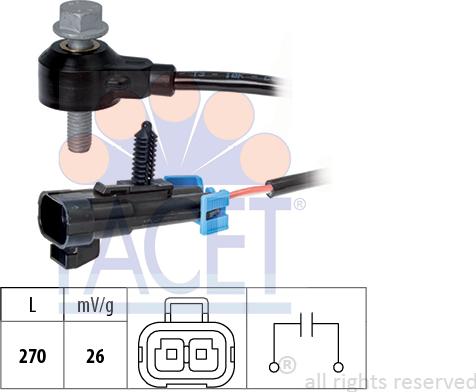 FACET 9.3238 - Capteur de cognement droxauto.com