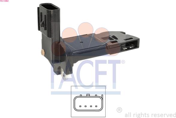 FACET 10.1383 - Débitmètre de masse d'air droxauto.com