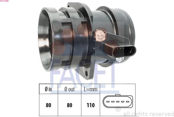 FACET 10.1330 - Débitmètre de masse d'air droxauto.com