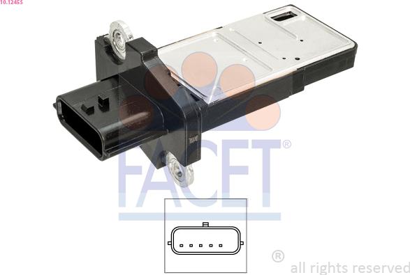 FACET 10.1245S - Débitmètre de masse d'air droxauto.com