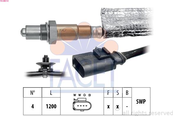 FACET 10.8614 - Sonde lambda droxauto.com