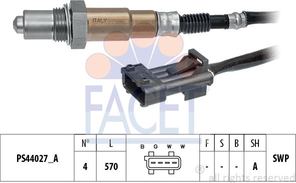 FACET 10.8334 - Sonde lambda droxauto.com