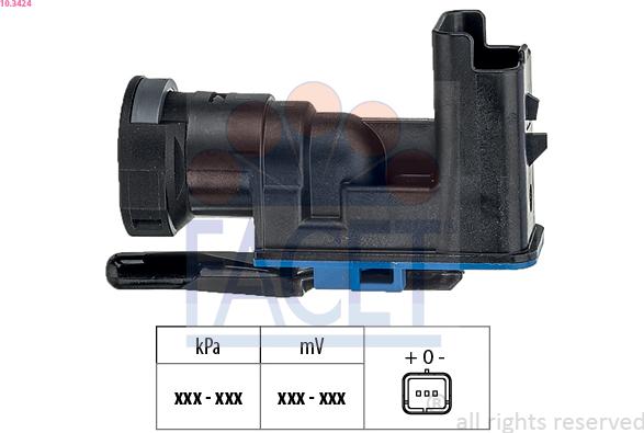 FACET 10.3424 - Capteur de pression barométrique, adaptation à l'altitude droxauto.com