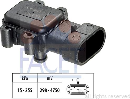 FACET 10.3064 - Capteur de pression barométrique, adaptation à l'altitude droxauto.com