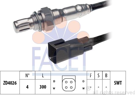 FACET 10.7296 - Sonde lambda droxauto.com